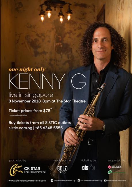 Kenny G Is Coming To Singapore For One Night Only