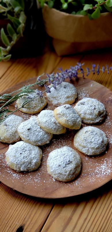 almond lavender butter cookies