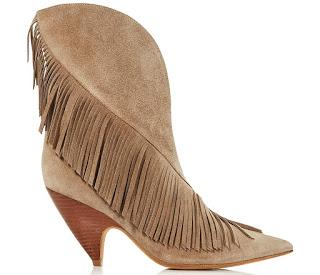 Shoe of the Day | Sigerson Morrison Giliana Suede Fringe Western Booties