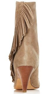 Shoe of the Day | Sigerson Morrison Giliana Suede Fringe Western Booties