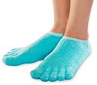 Image: NatraCure 5-Toe Gel Moisturizing Socks | Helps Dry Feet, Cracked Heels, Calluses, Cuticles, Rough Skin | Enhances your Favorite Lotions and Creams
