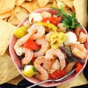 Greek Marinated Shrimp Salad #FishFridayFoodies Greek Marinated Shrimp Salad #FishFridayFoodies