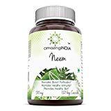 Amazing India Neem 500 Mg 120 Vegetarian Capsules * Promotes Blood Purification