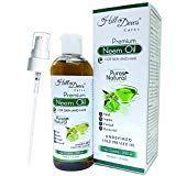 HillDews Neem Oil (200 ml) Cold Pressed For Skin & Hair With Lotion Pump