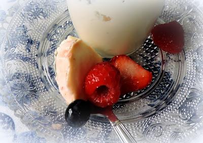 Simple Panna Cotta with Mixed Berries