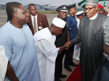 President Buhari Returns From London, Vows To Jail More Corrupt Politicians (Photos)