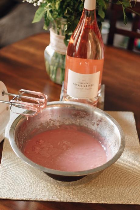 Pink Rosé Cupcakes Recipe with Gran Moraine