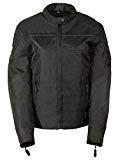 Bikers Edge Women's Nylon Jacket with Vents (Black, Small)