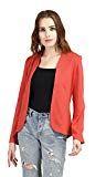 The Gud Look Polyester/Spandex Cozy Knitted Jacket - Red X-Large