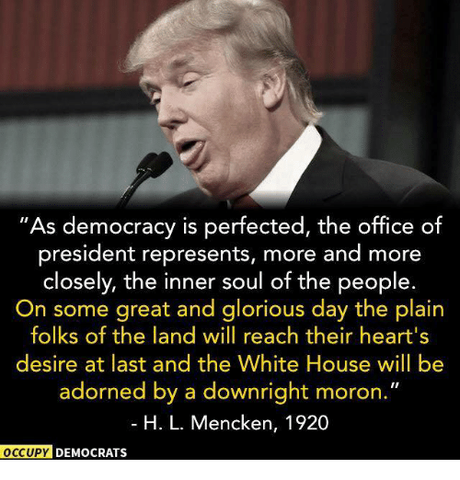 Image result for As democracy is perfected, the office of president represents,