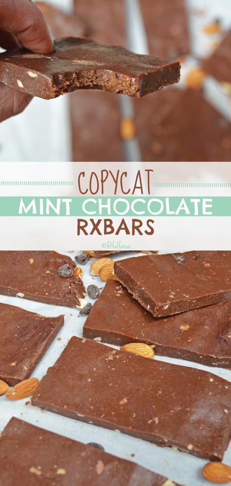 Copycat Mint Chocolate RXbars (paleo, no bake)
