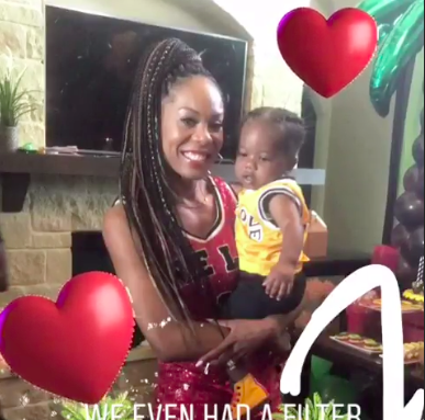 Sanya Richards Ross Son Deucey Turned 1 With A “One Love” Themed Party