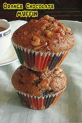 Orange Chocolate Muffin Recipe @ treatntrick.blogspot.com