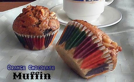 Orange Chocolate Muffin Recipe @ treatntrick.blogspot.com