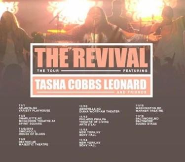 Tasha Cobbs Leonard Announces New Fall Tour ‘The Revival’