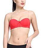 PrettyCat Women's Strapless Padded Bra (PCBR20192a32_Red_32B)