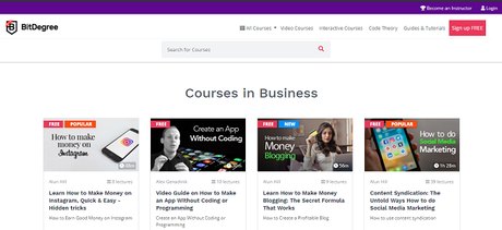 BitDegree Review: Platform for eLearning & Free Online Courses