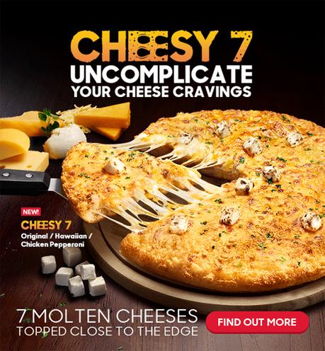 🍕 Uncomplicate Your Cheese Cravings With Pizza Hut's New Cheesy 7 Pizza 🍕