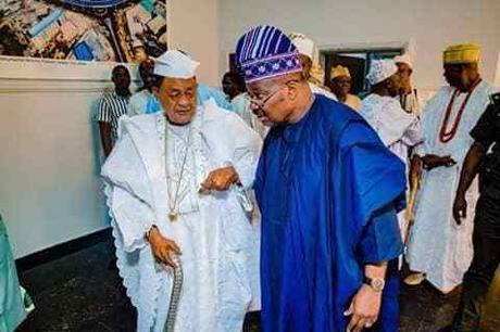 PHOTOS: Ayefele, Alaafin, others visit Ajimobi, seek resolution over Music House Demolition