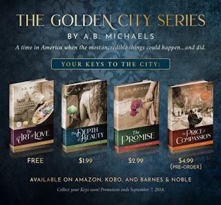 The Art of Love: The Golden City- Book One- by A.B. Michaels- Book Blast