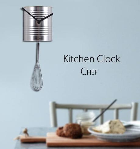 Kitchen Clocks to Banish a Blank Wall
