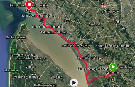 Gironde estuary cycle tour 2/4: Mirambeau alt=