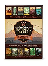 Image: 59 Illustrated National Parks - Hardcover: 100th Anniversary of the National Park Service, by Researcher-Lecturer Joel Anderson (Author), Anderson Design Group (Contributor), Nathan Anderson (Contributor). Publisher: Anderson Design Group, Inc. (October 1, 2015)
