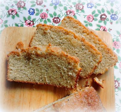 Almond Glazed Poppy Seed Bread