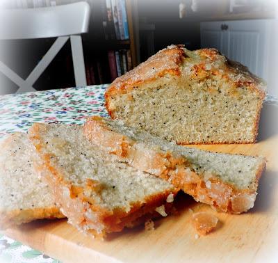 Almond Glazed Poppy Seed Bread