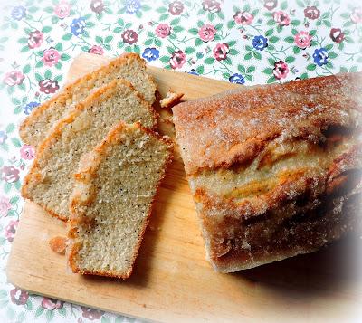 Almond Glazed Poppy Seed Bread