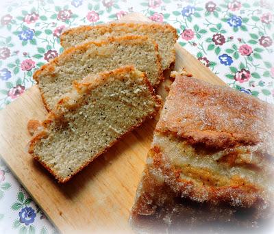 Almond Glazed Poppy Seed Bread