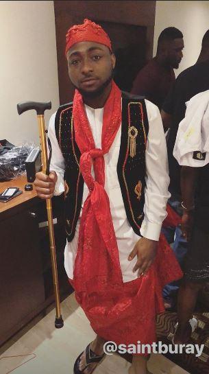 Pop Star, Davido Becomes A Groomsman For The First Time Ever, Shares New Photos In Native Attire