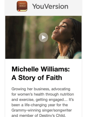 ‘Finding Hope With Michelle Williams’ 3 Day Devotional ‘Finding Hope With Michelle Williams’ 3 Day Devotional