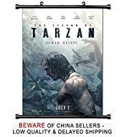 Image: The Legend of Tarzan Movie Fabric Wall Scroll Poster (16x24) Inches