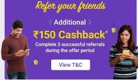 phonpe weekend referral cashback offer