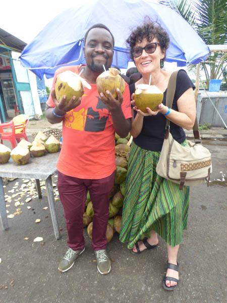 madafu (coconut) stand. Mama Ngina Drive Mombasa with MumaKeith