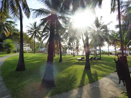 Morning sun. Voyager Beach Resort, Nyali, Mombasa North Coast