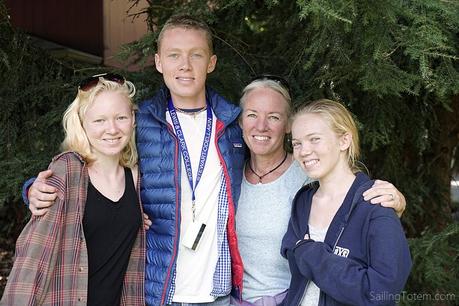 Three kids and their mama as the eldest moves in at college