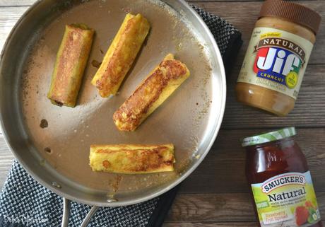 Peanut Butter & Jelly French Toast Roll Ups