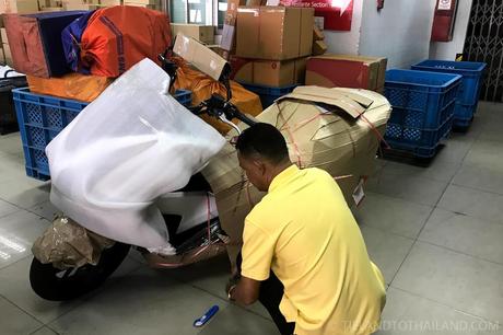 Shipping a Motorcycle in Thailand by Mail