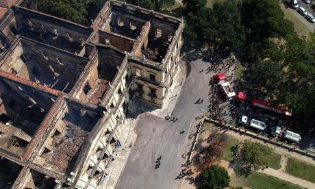 devastating fire in National Museum in Rio, Brazil destroys history !!