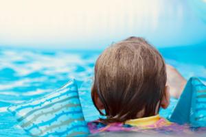 girl swimming