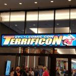 Terrificon sign at entrance to Convention Center