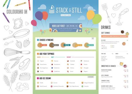 Menus for the pancake heaven that is Stack and Still