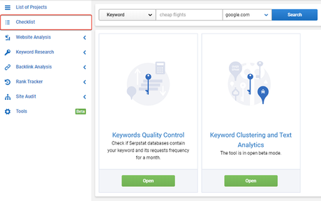 A Comprehensive Guide to Checklist Feature of Serpstat