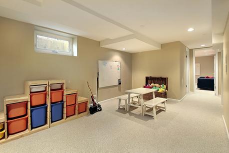 unfinished basement ceiling ideas - 4. Paint The Ceiling White - Harptimes.com