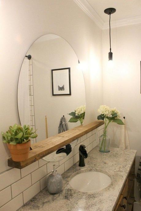 17. Bathroom Mirror Ideas with the Touch of Natures - Harptimes.com
