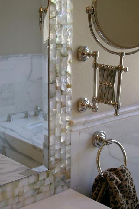 6. Pearl Bathroom Mirror Ideas - Harptimes.com