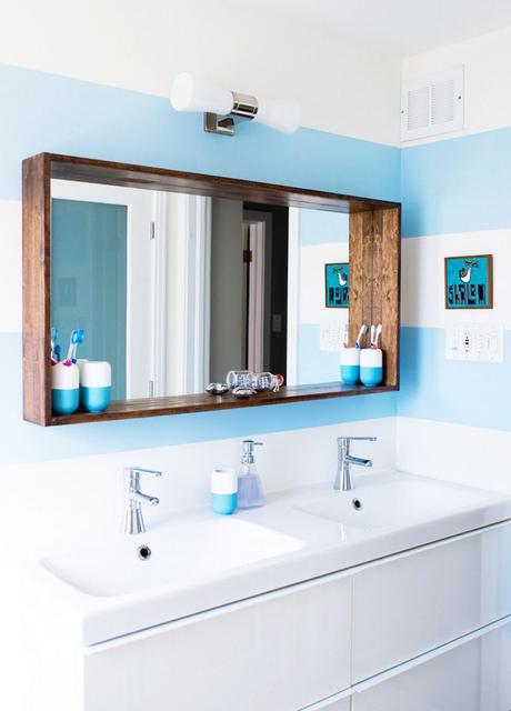 19. Fantastic Mirror Ideas with Wooden Frame - Harptimes.com