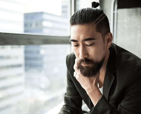 Asian Hairstyles Men with Bun - Harptimes.com